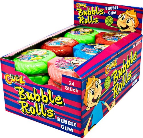 11613 Cool Bubble Rolls Kaugummirolle 24 X 18 G