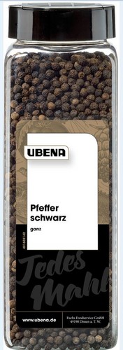 19839 Ubena Hot Pfeffer schwarz ganz 500 G