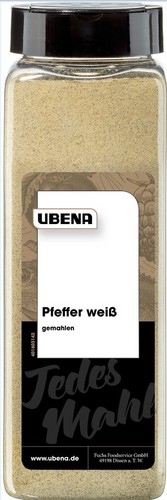 19845 Ubena Hot Pfeffer wei gemahlen 600 G