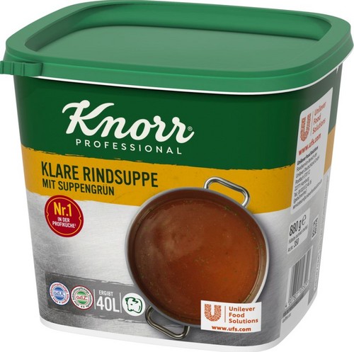 21600 Knorr Klare Rindsuppe mit Suppengrn 880 G