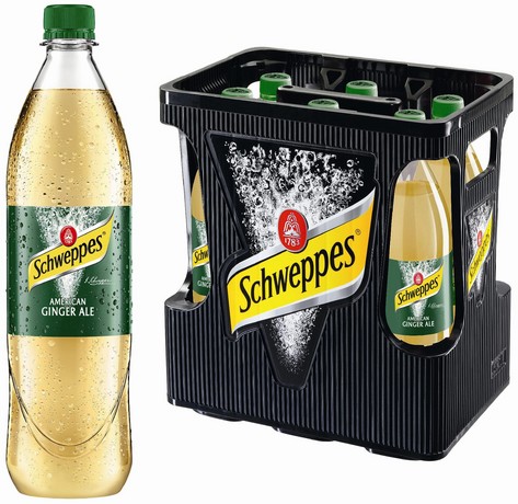 2512 Schweppes Ginger Ale 6 X 1 L