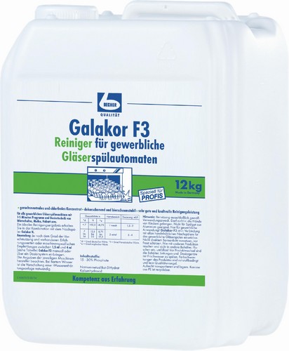 34291 Galakor F3 Reiniger fr gewerbliche Glsersplautomaten 12 KG