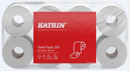 39318 Katrin Plus Toilettenpapier 2-lagig 8 x 250 Blatt