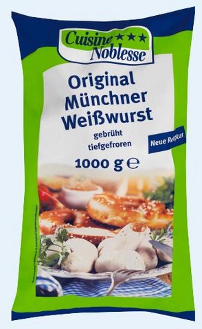 44205 Cuisine Noblesse Original Mnchner Weiwurst TK 1 KG