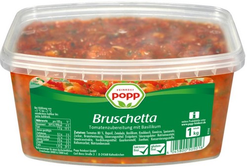 63700 Popp Brotaufstrich Bruschetta 1000 G